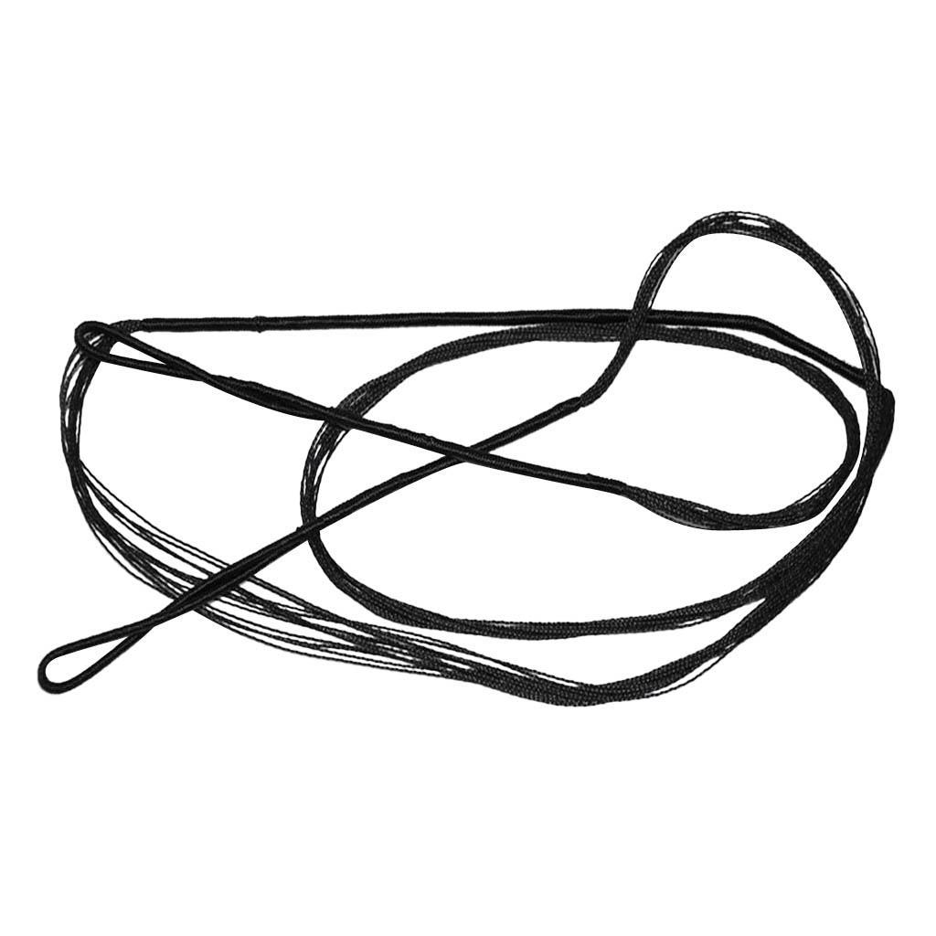 2x Archery Sheet Bows Bow Strings Black for Recurve Bow Longbow