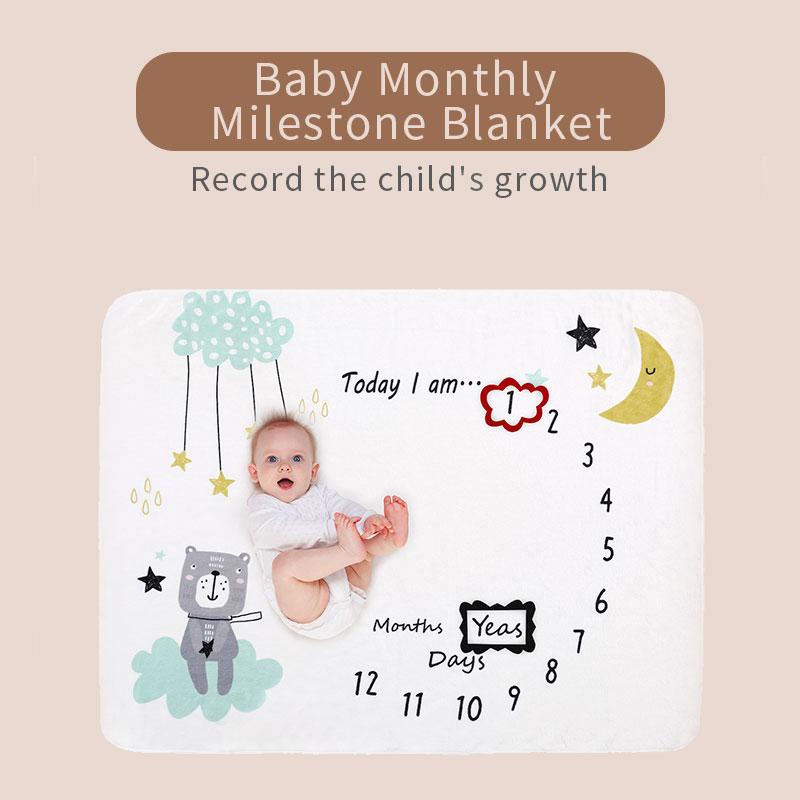 Dép Nỉ Cho Bé Cột Mốc Chăn Sơ Sinh Hình Ảnh Chụp Nền Trẻ Sơ Sinh Hàng Tháng Tăng Trưởng Khăn Đầm Bé Chụp Ảnh Đạo Cụ