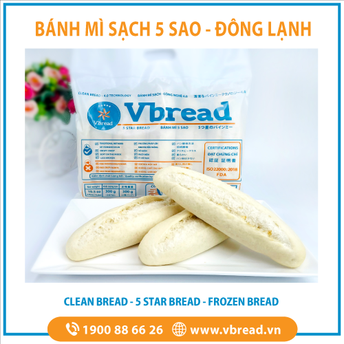 - Bánh Mì 5 Sao VBREAD - Túi 5 ổ