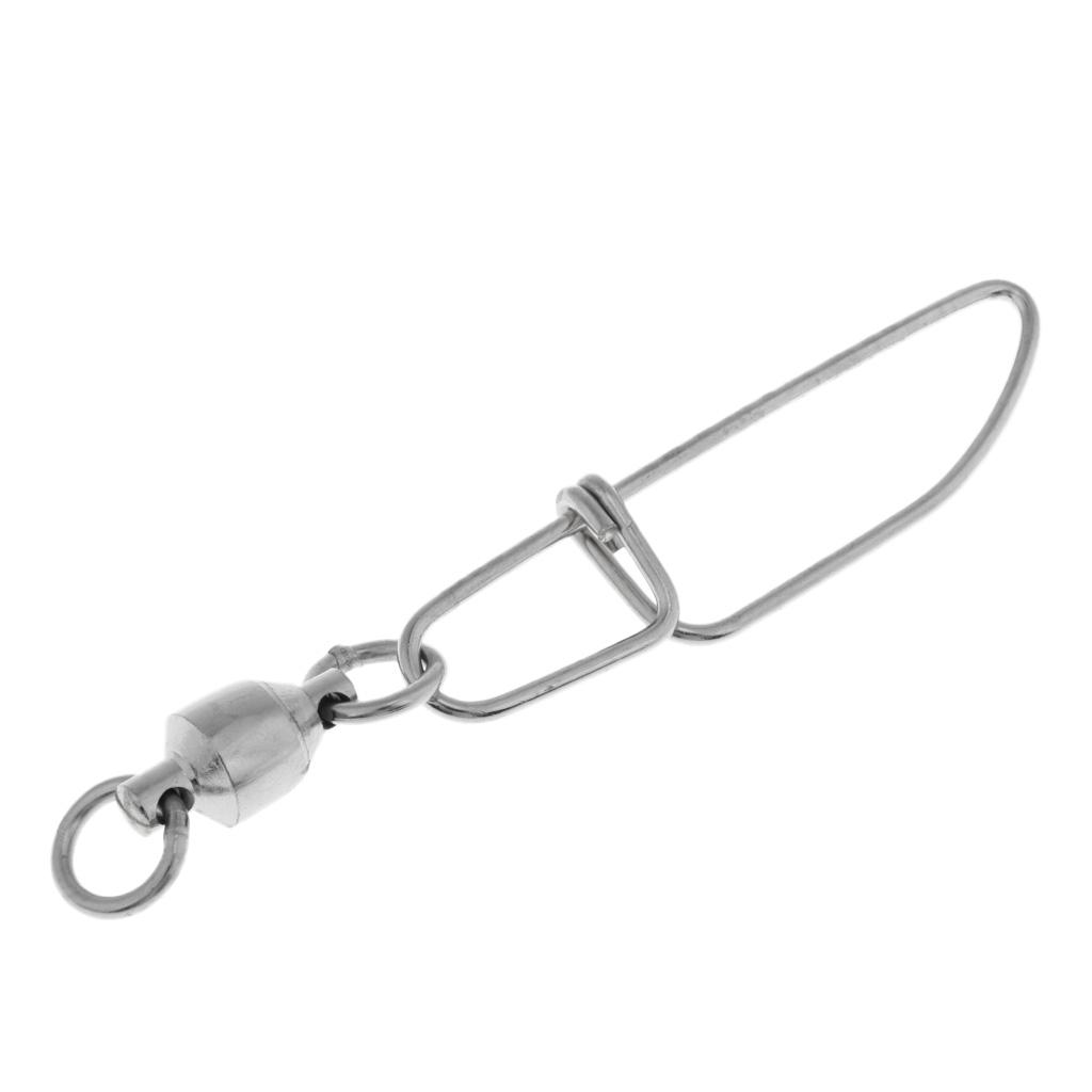 High-strength Ball Bearing Fishing Swivel with Coastlock Snap Size S L