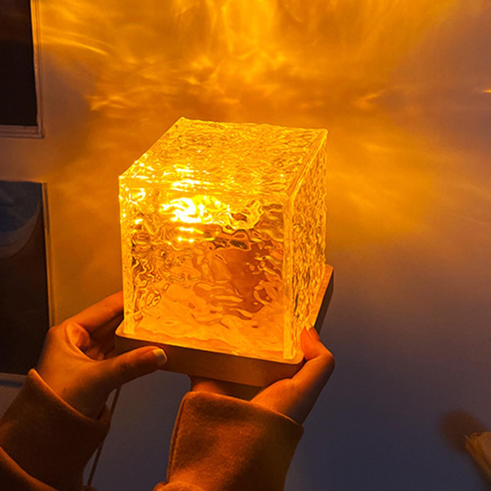 Table Desk Lamp USB Acrylic Table Lamp for Party Living Room NightStand Office Decor