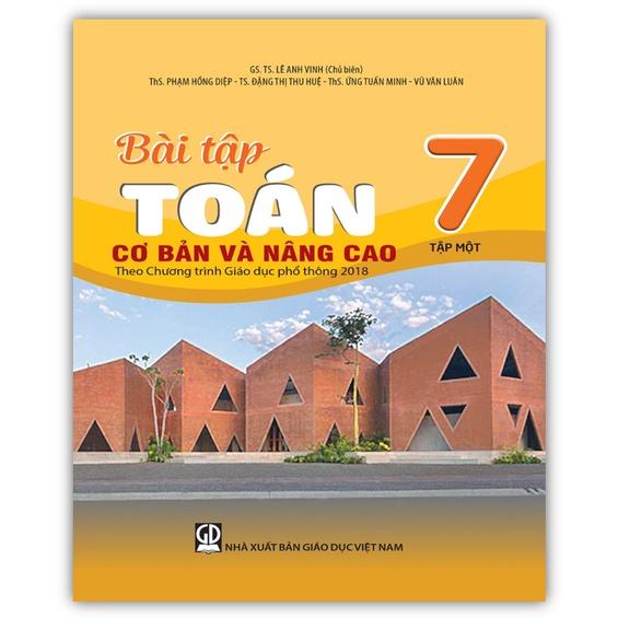 Sách - Combo Bài tập Toán 7 tập 1 + tập 2 cơ bản và nâng cao