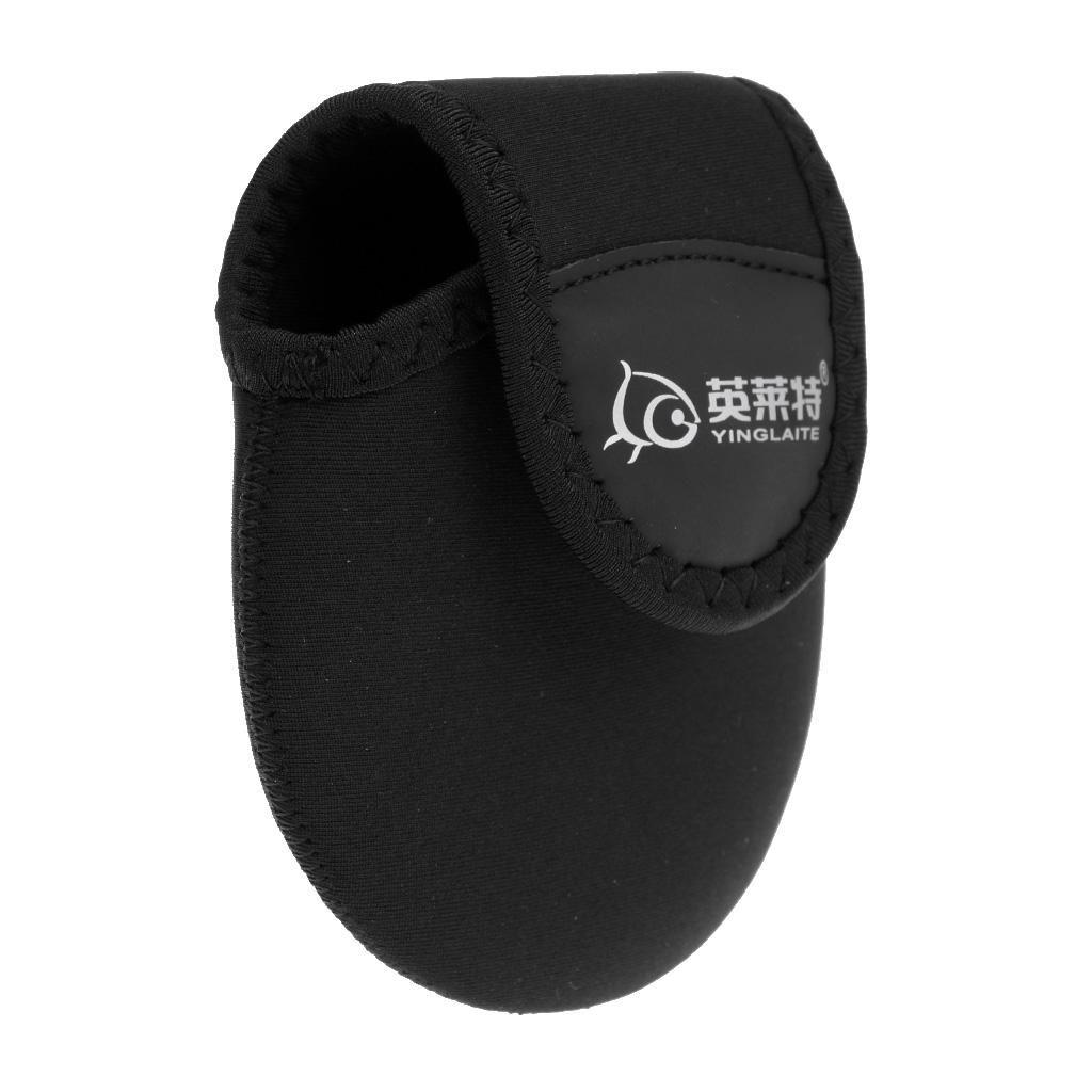 Spinning Wheel Reel Cover Baitcasting Fishing Reel Bag Protective Case Black