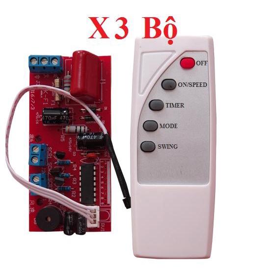 Combo 03 bộ mạch quạt điều khiển từ xa - LOẠI 1 CÓ IC BẢO VỆ - BẢO HÀNH UY TÍN 1 ĐỔI 1