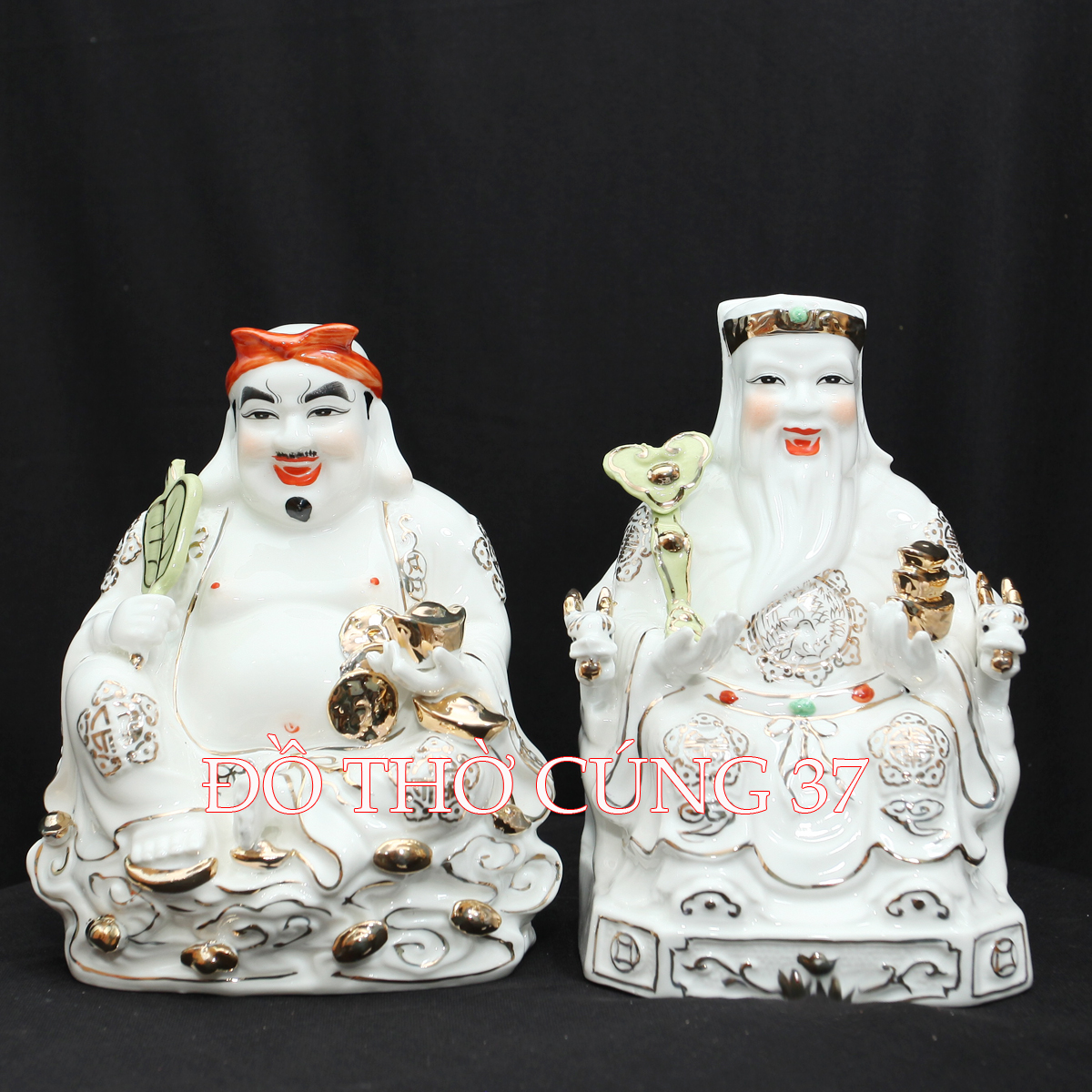 TƯỢNG THẦN TÀI - THỔ ĐỊA - MEN SỨ TRẮNG