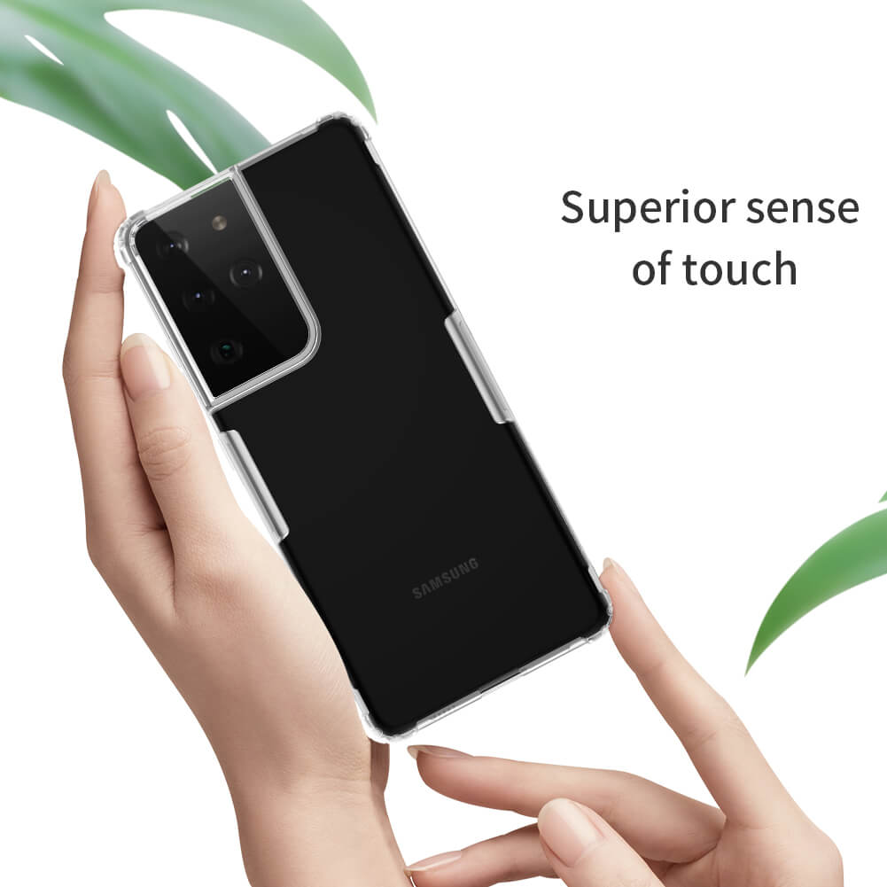 Hình ảnh Ốp lưng cho Samsung Galaxy S21 Ultra, S21 Plus, S21 (5G) Silicon TPU Nillkin trong suốt, chống sốc - Hàng nhập khẩu
