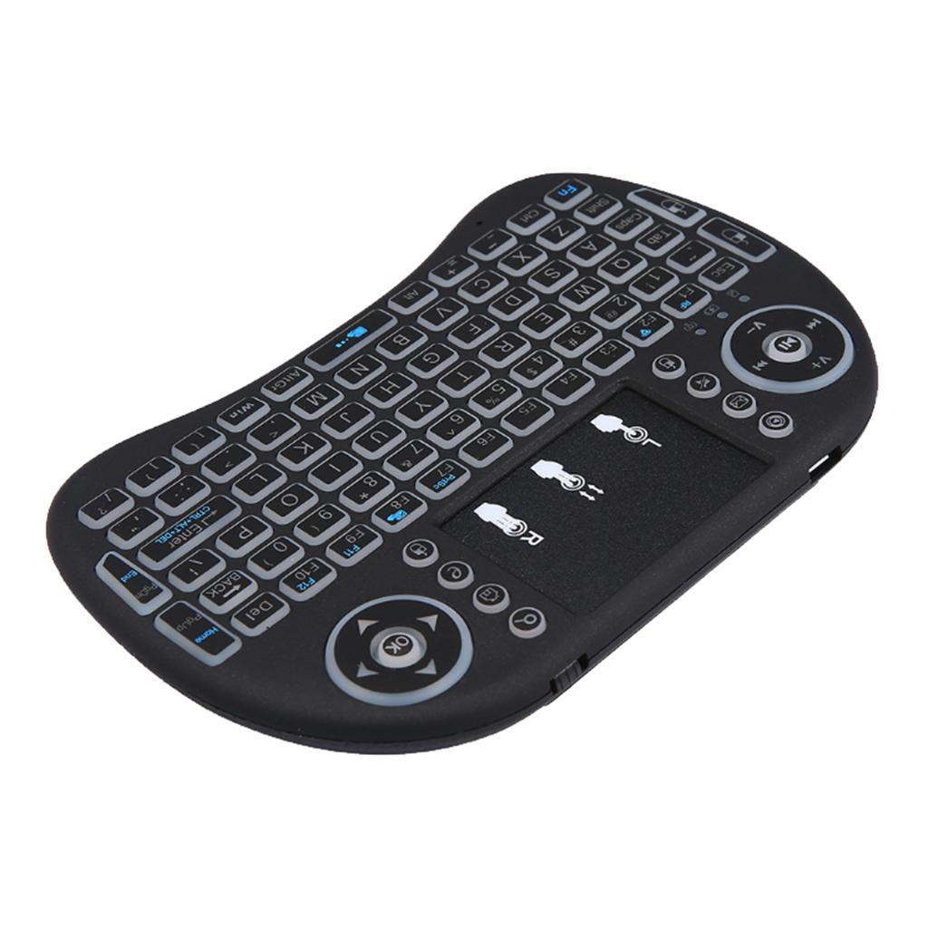 Mini Wireless Plug And Play Backlight Touchpad Keyboard Optical Mouse