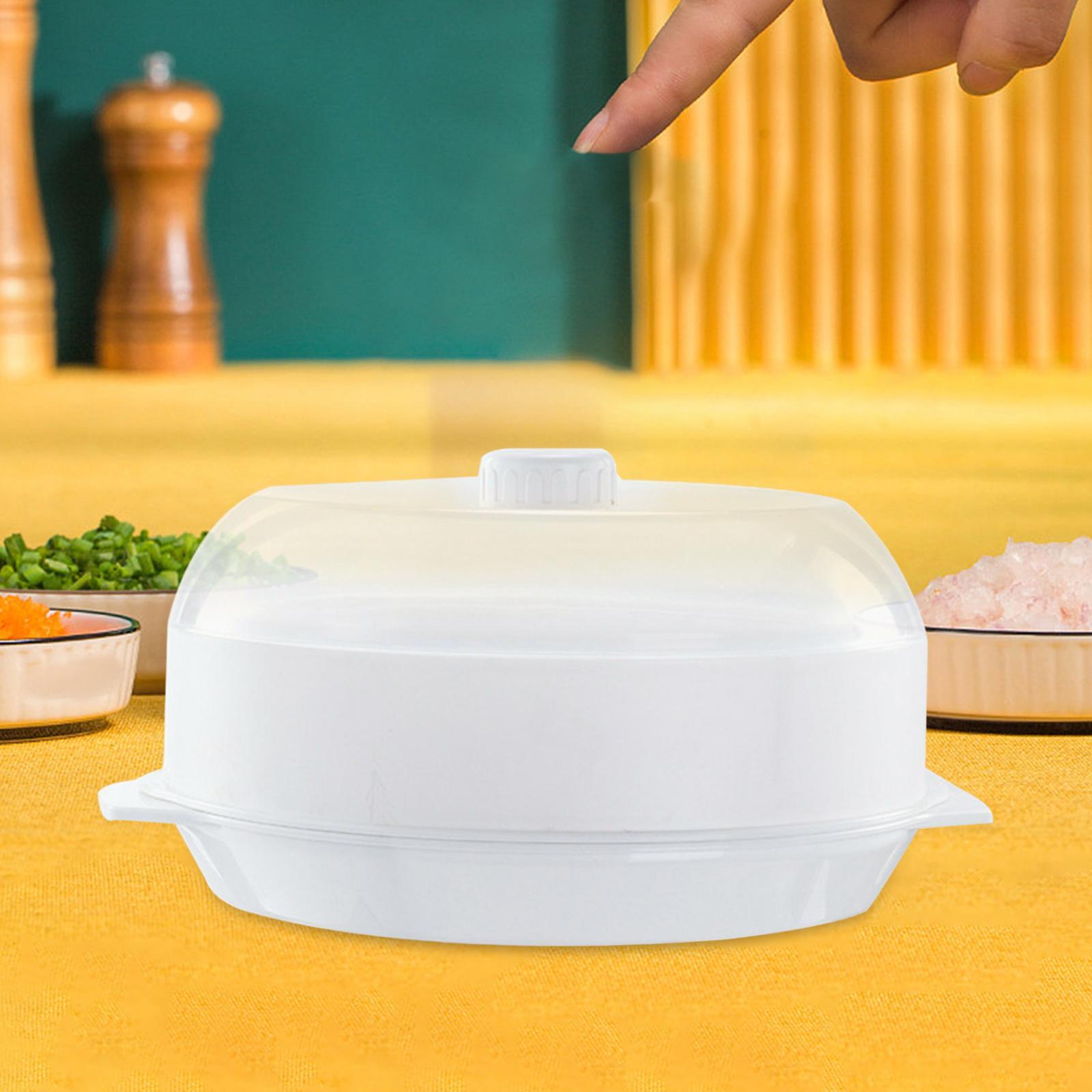 Microwave Food Steamer Stackable Food Container for Vegetables Kitchen Fish