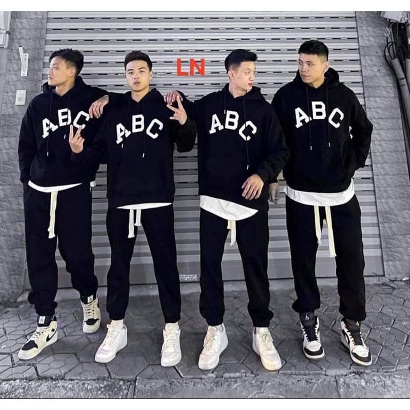 Áo hoodie ABC chữ to TH6