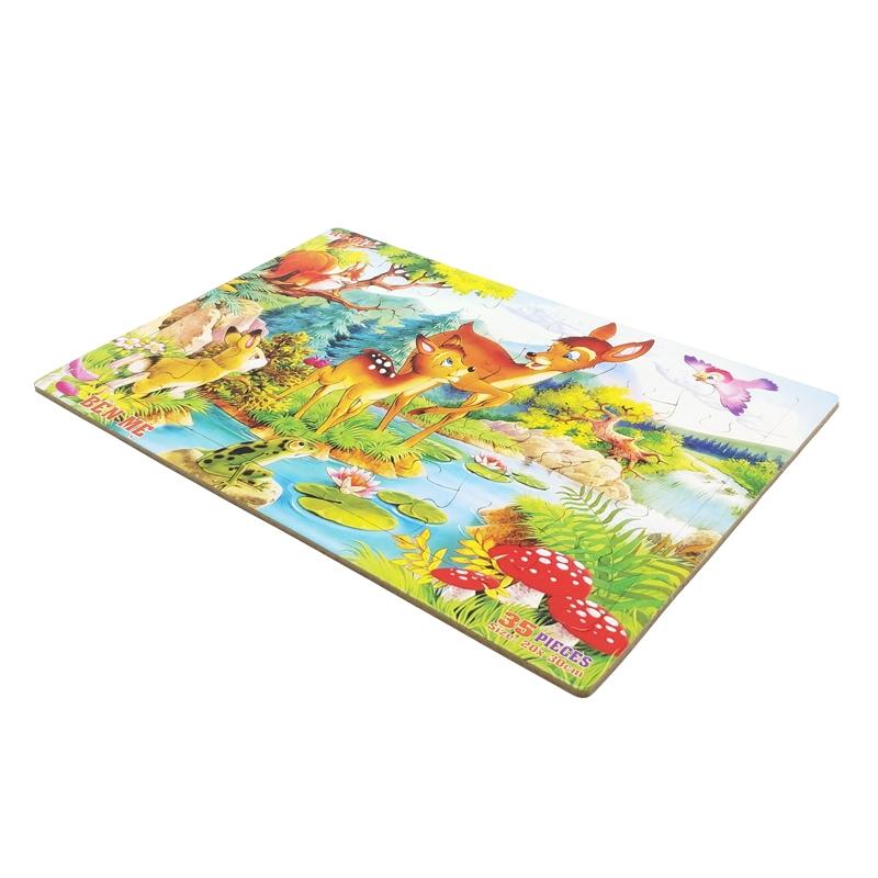 Bộ Xếp Hình Khổ A4 Puzzle Minh Châu 35-012 - Bên Mẹ (35 Mảnh Ghép)