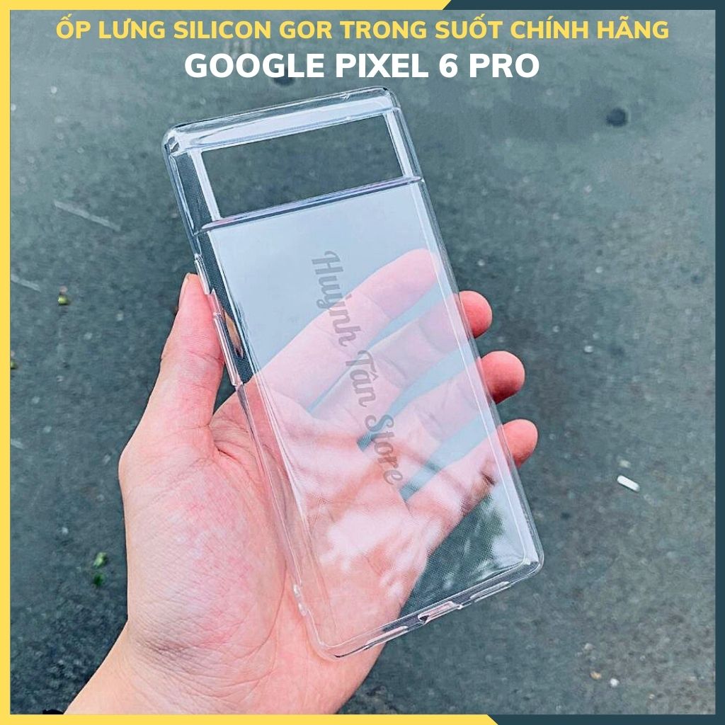 Ốp lưng trong suốt silicon GOR dành cho pixel 6 pro bảo vệ camera dẻo siêu mỏng - Hàng nhập khẩu