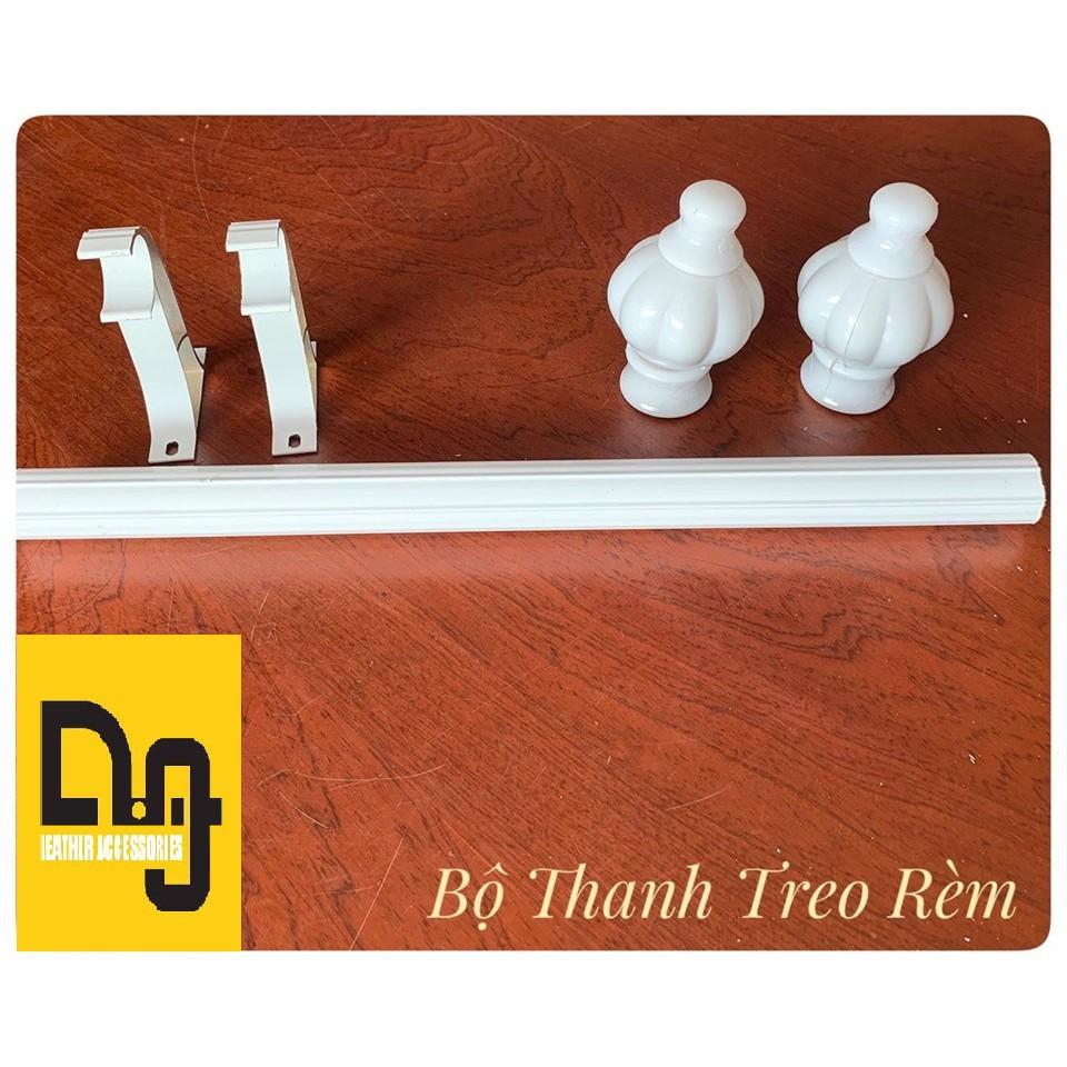 Thanh Treo Rèm 1 LỚP - Lắp PHỦ NGOÀI cửa (đã bao gồm bộ lắp)