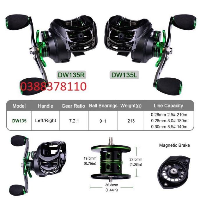 Sale to Máy Ngang, Máy Câu Ngang Câu Lure Proberos Xanh Đen - xả hàng tồn