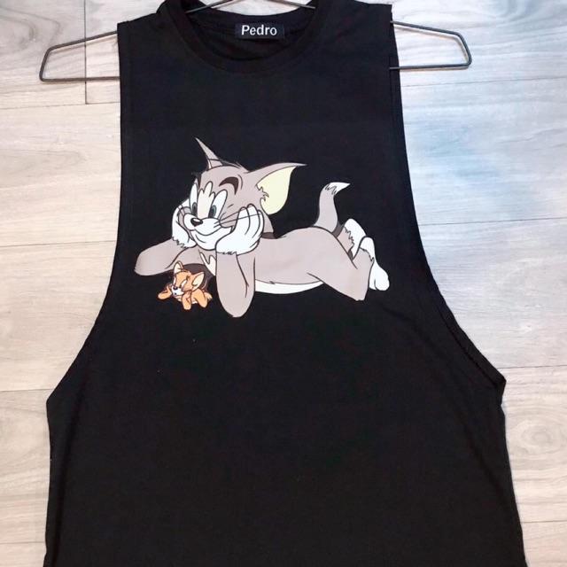 Áo thun tanktop ba lỗ hoạt hình chuẩn gym