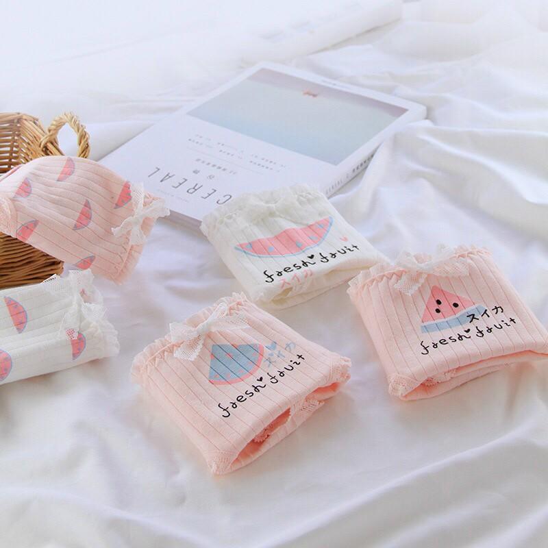 Quần Lót Cotton Co Dãn 4 Chiều Quả Dâu CuTe Siêu Đáng Yêu