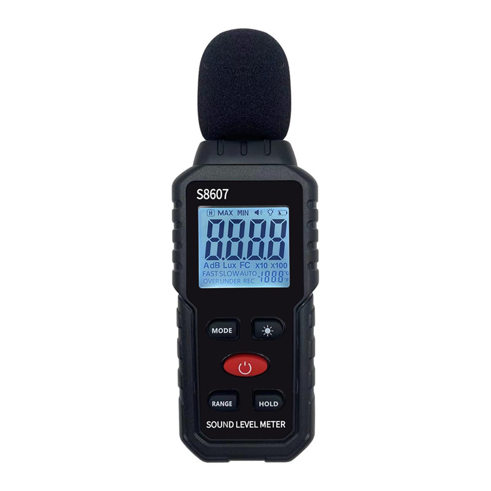 Professional Decibel Meter, Digital Sound Level Meter with Backlight Display High Accuracy