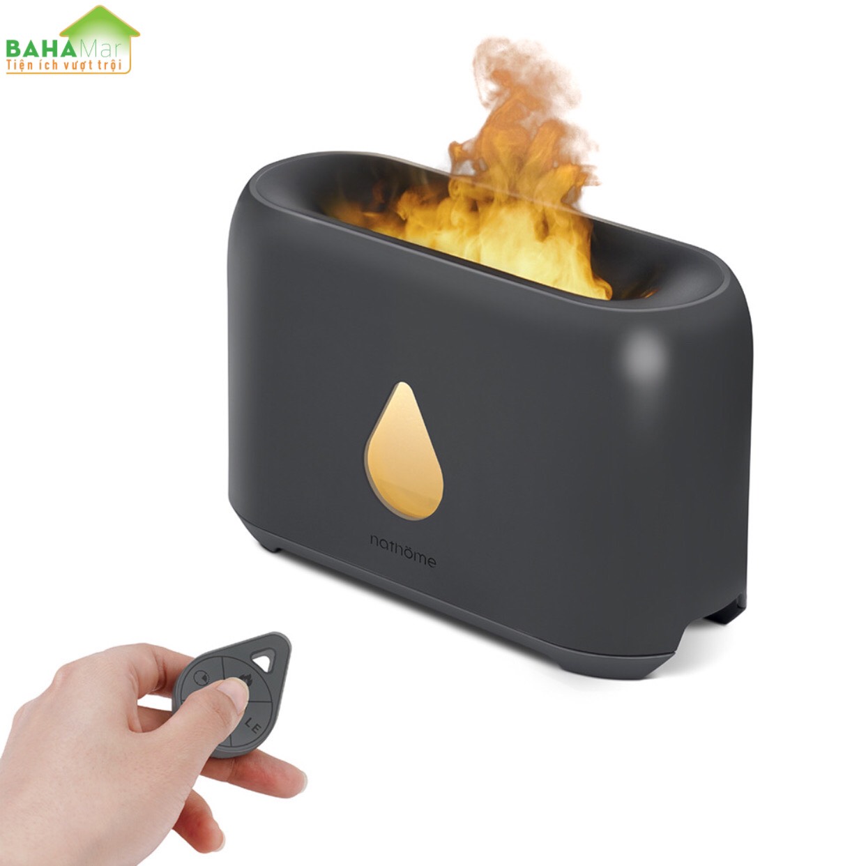 MÁY PHUN SƯƠNG TẠO ẨM MÔ PHỎNG NGỌN LỬA 3D ĐÈN LED - KHUẾCH TÁN TINH DẦU "BAHAMAR"