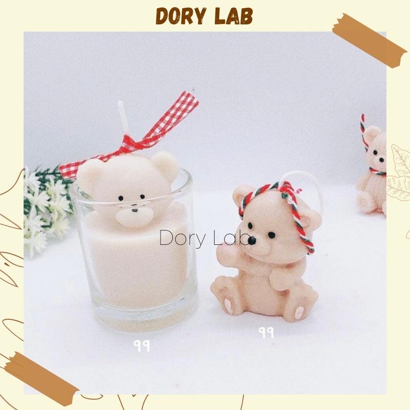 Nến Thơm Ly Gấu Con Cute Sáp Đậu Nành Thiên Nhiên - Dory Lab