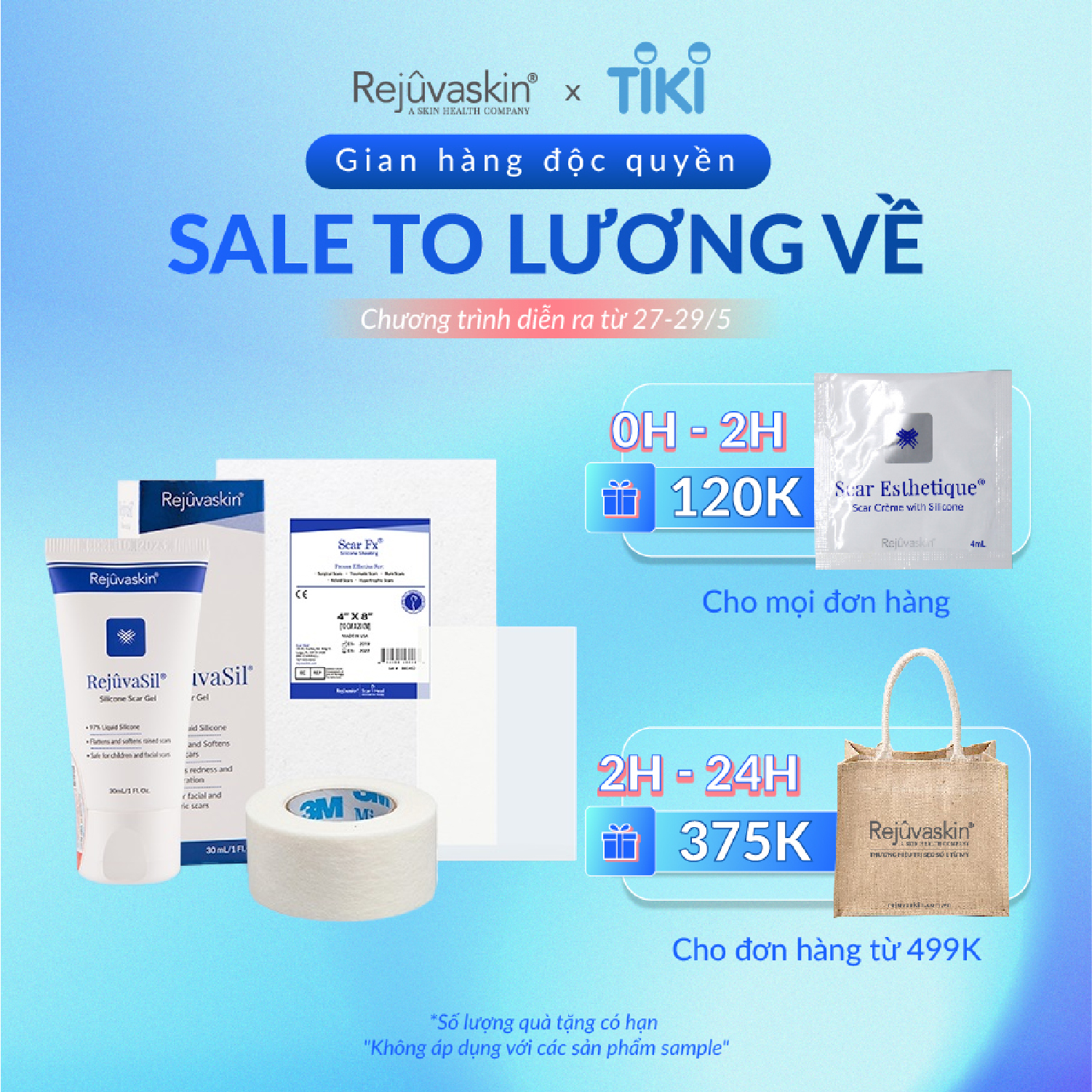 Bộ Sản Phẩm Xóa Mờ Sẹo REJUVASKIN Scar Heal Kit