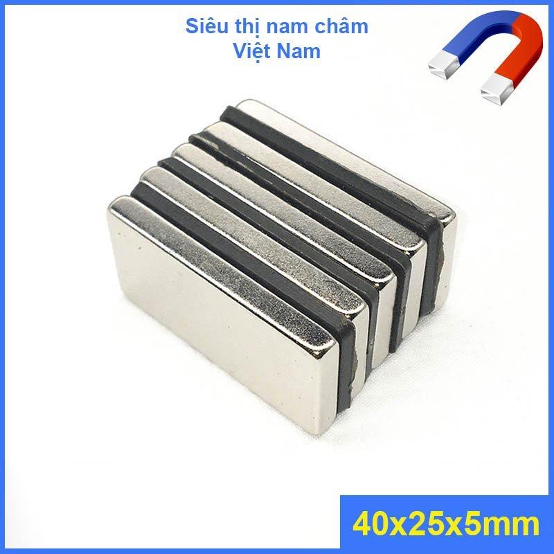 Nam châm vĩnh cửu 40x25x5mm nam châm vĩnh cửu siêu hit