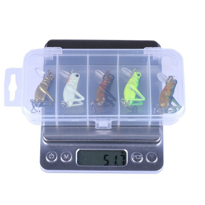 Bộ 5 Mồi Dế Giả Câu Lure 5