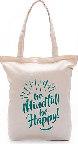 Túi Vải Canvas Be mindful Be happy - The Happy Bag
