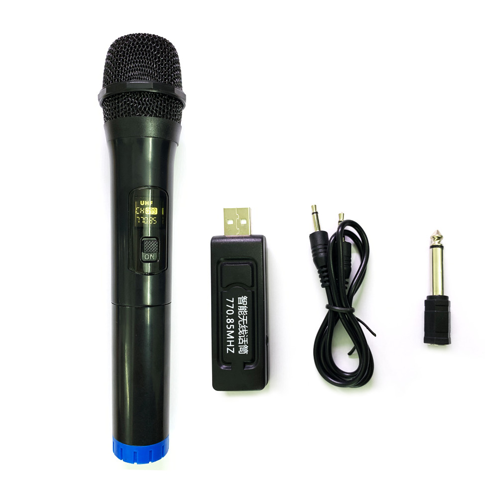 Micro Karaoke Không Dây UHF 770.85MHZ Đa Năng Dành Cho Loa Kéo, Amli, Loa xách tay Bluetooth (Màu Ngẫu Nhiên)