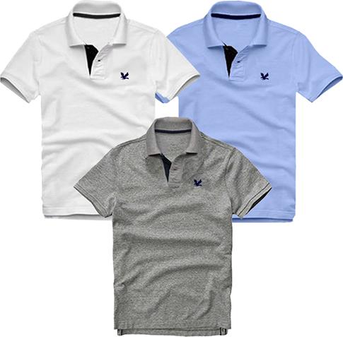 Áo Thun nam mẫu mới logo trước ngực, combo 3 áo - ĐB3QC13