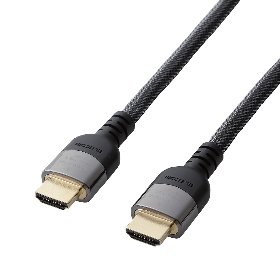 Dây cáp HDMI 4K HDR φ6.5mm, nylon ELECOM DH-HDP14E - Hàng chính hãng