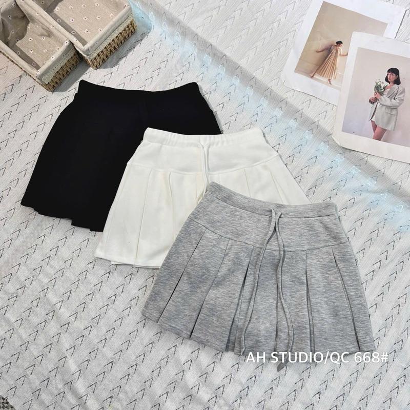 chân váy xếp ly cotton BY JOLIE