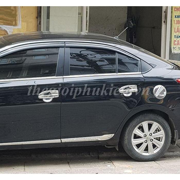 Bộ ốp tay nắm, hõm cửa xe Toyota Vios 2019 mạ Crom
