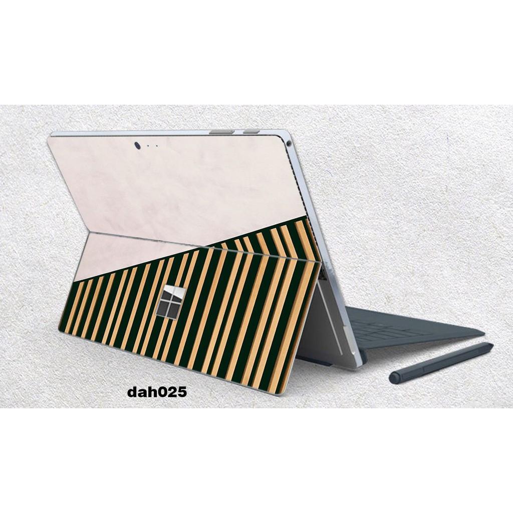 Skin dán hình đá phối gỗ - dah025 cho Surface 3 2015; Go, Go 2, Go 3; Pro 2 3 4 5 6 7 8 X