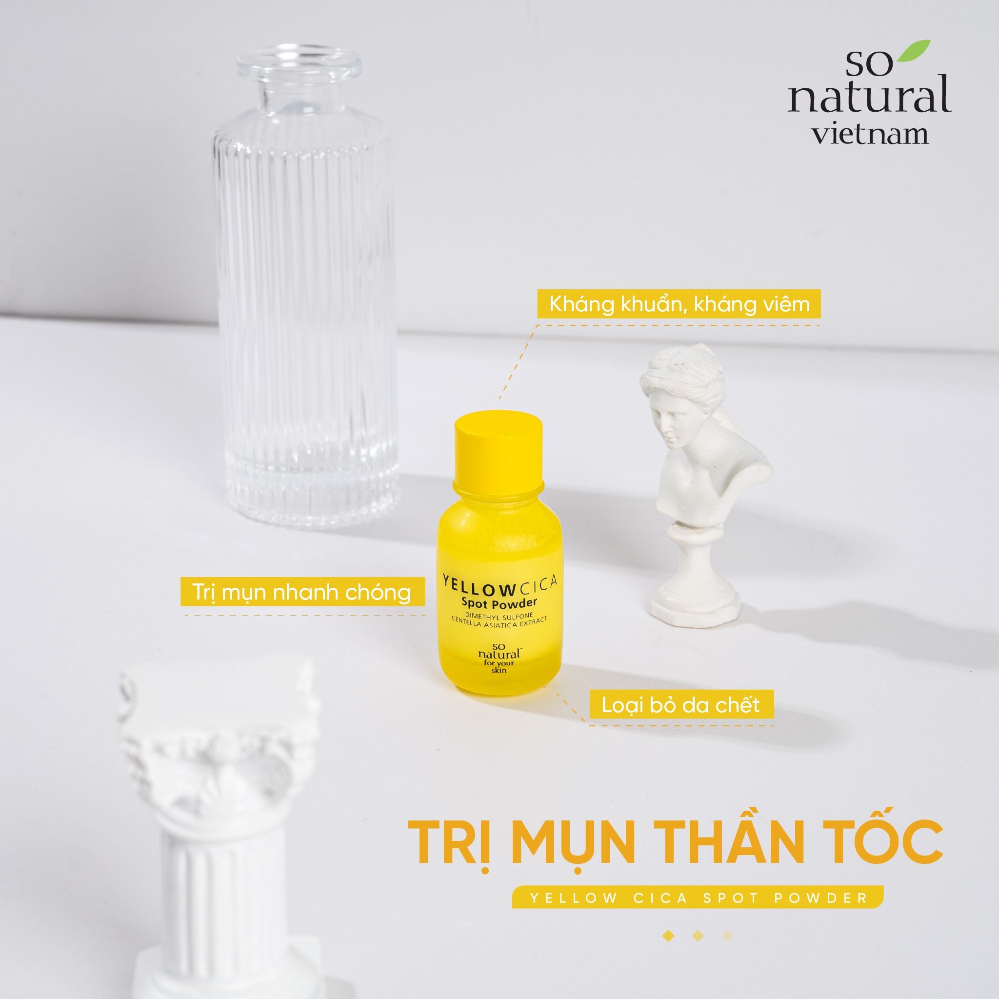 Dung Dịch Chấm Mụn Yellow Cica Spot So Natural Hiệu Quả Nhanh Chóng An Toàn Lành Tính l Nhập Khẩu Chính Hãng Hàn Quốc