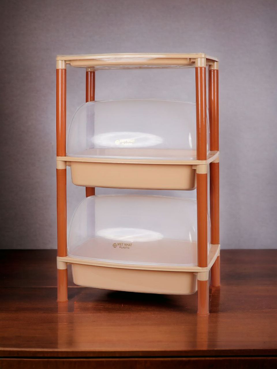 KỆ NẮP LỒNG ĐỰNG CHÉN BÁT ĐĨA  1 / 2 / ,3 TẦNG CÓ NẮP ĐẬY - KỆ LỒNG CÓ NẮP ĐẬY KÍN CHỐNG BỤI VÀ CÔN TRÙNG TIỆN LỢI