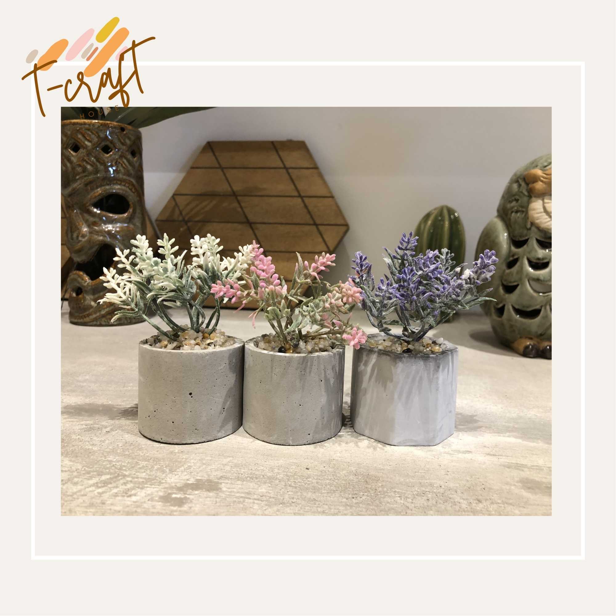 CÂY GIẢ CHẬU THẠCH CAO NHÀ LÀM NHIỀU MÀU SẮC CHO KHÔNG GIAN THÊM SỐNG ĐỘNG VÀ TƯƠI MÁT T.CRAFT HOUSE