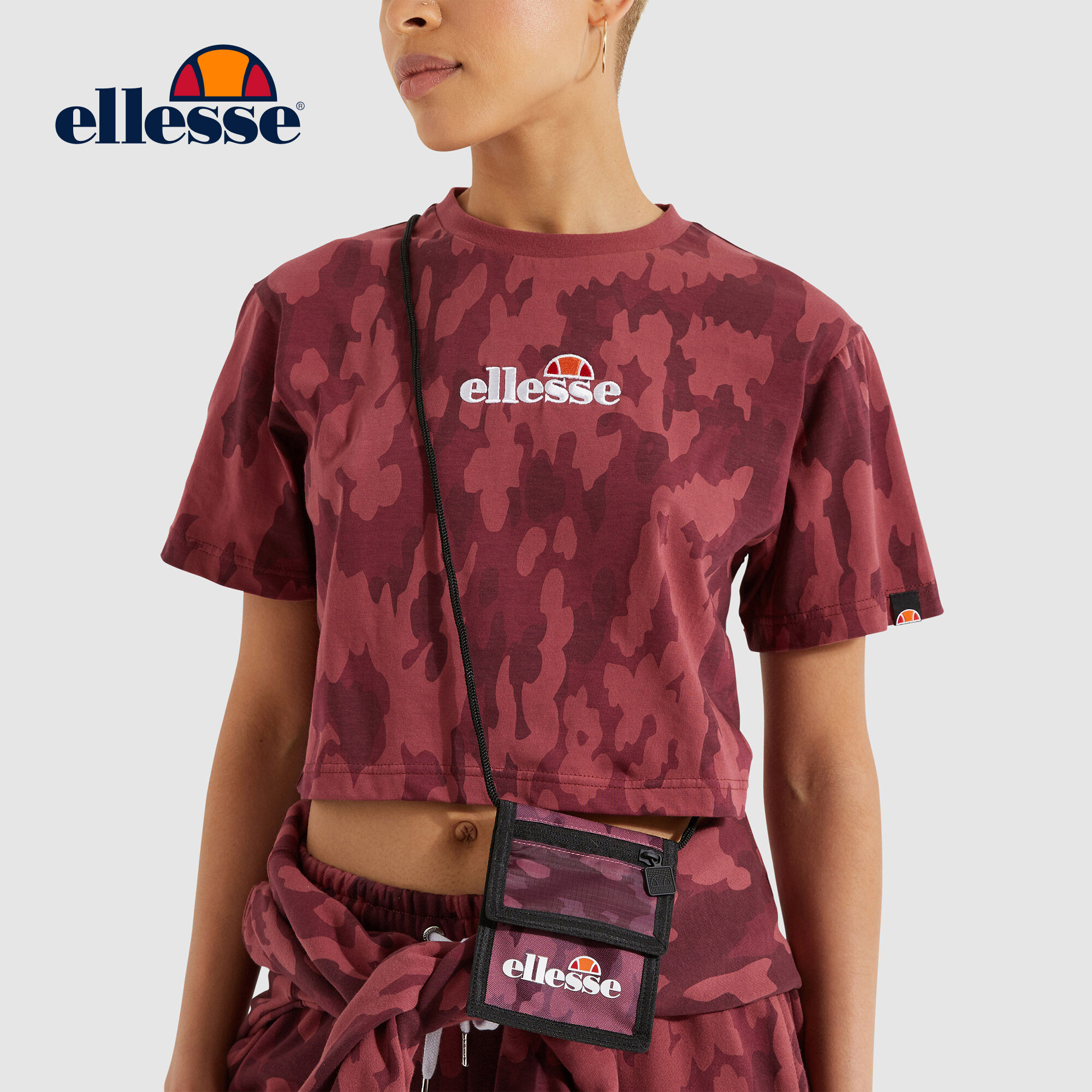 Túi bao tử unisex Ellesse Fontana Camo - 620874 (11.3 x 15 cm)