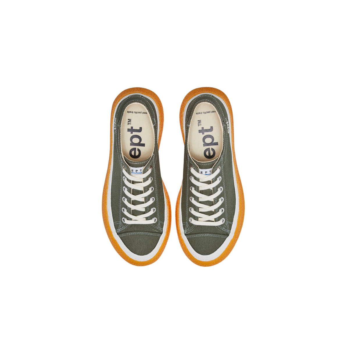 Giày thể thao nam nữ EPT - DIVE LAYER (Olive/White/Gum) - Màu rêu