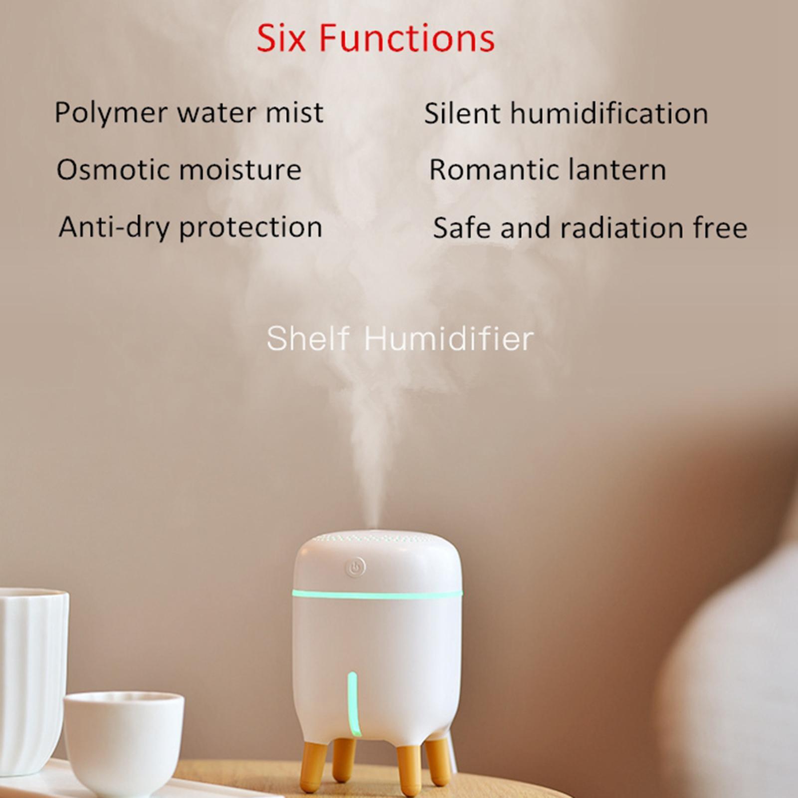 Portable Air Humidifier USB Mini Aromatherapy Diffuser for Home Office White