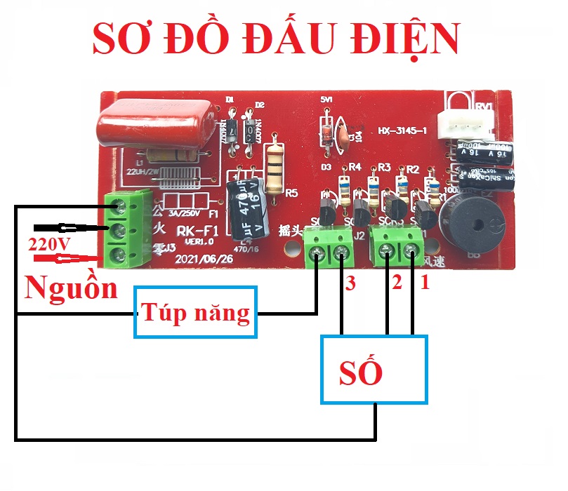 Bộ Mạch Điều Khiển Quạt Từ Xa