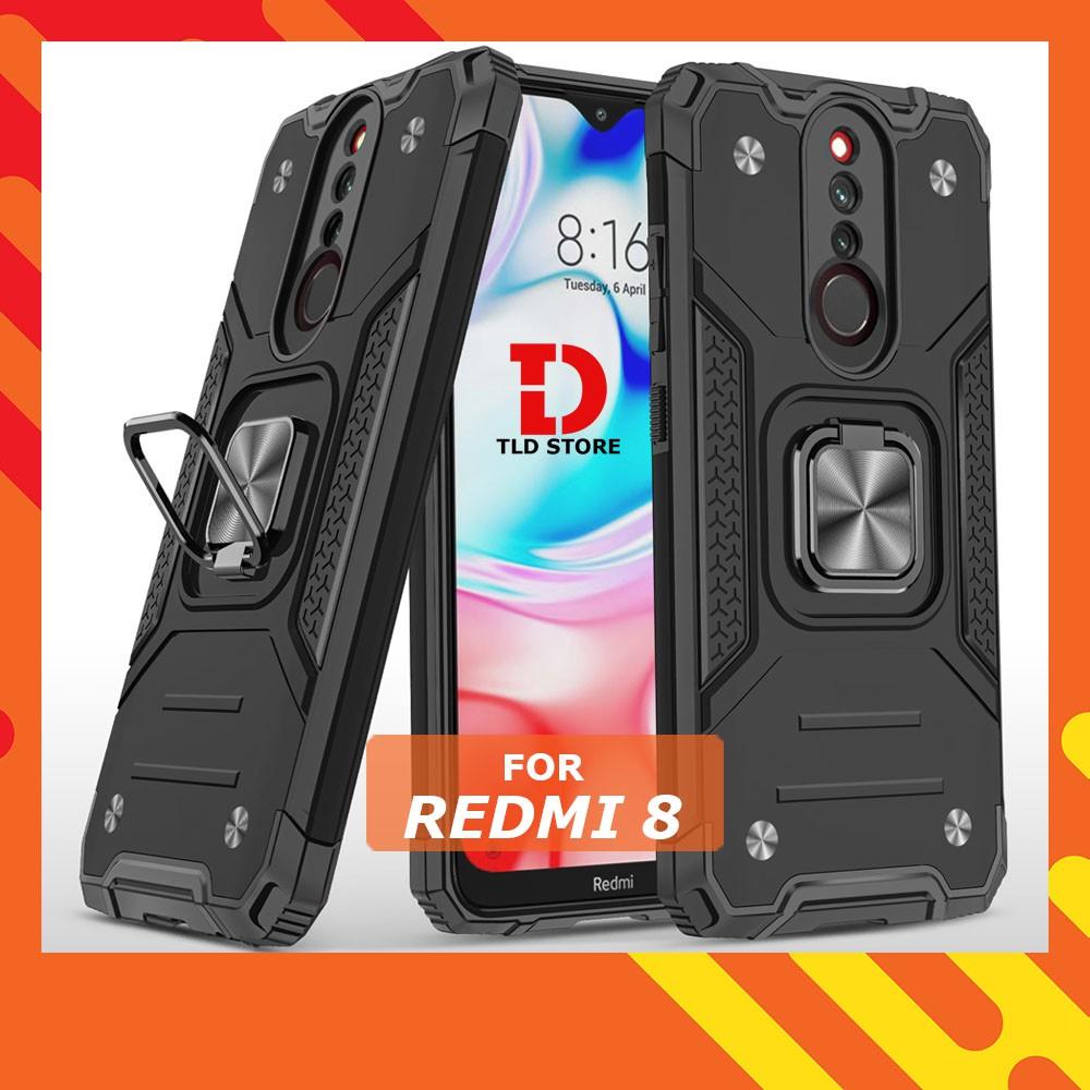 Ốp lưng cho Xiaomi Redmi 8 8A 9 9A 9C 9T Chống sốc Kemeng kèm nhẫn iring