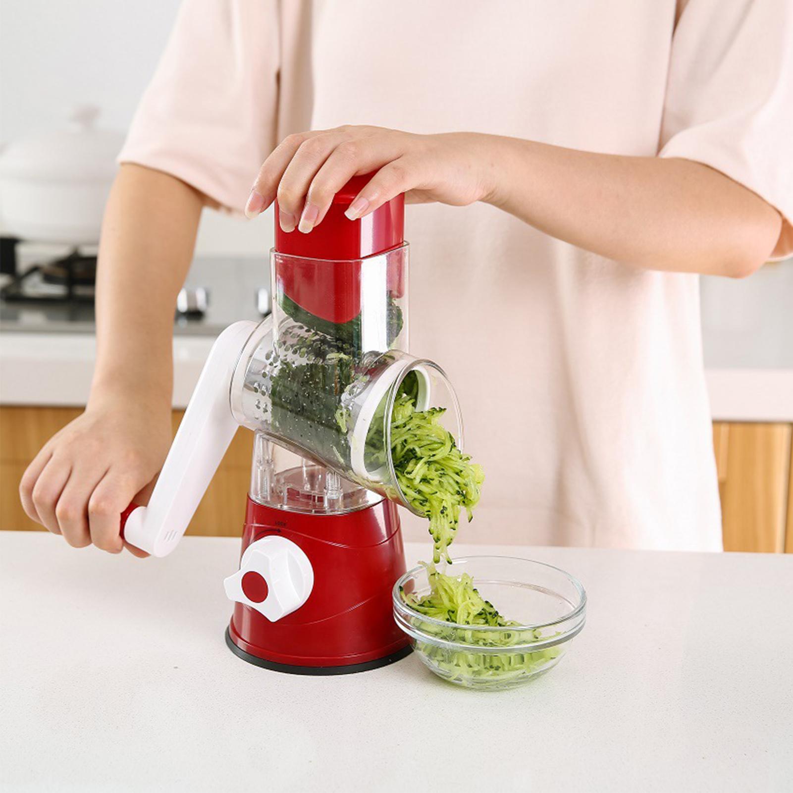 Máy xay, cắt lát rau củ bằng tay, lưỡi dao thép không gỉ, vỏ nhựa chất lượng cao