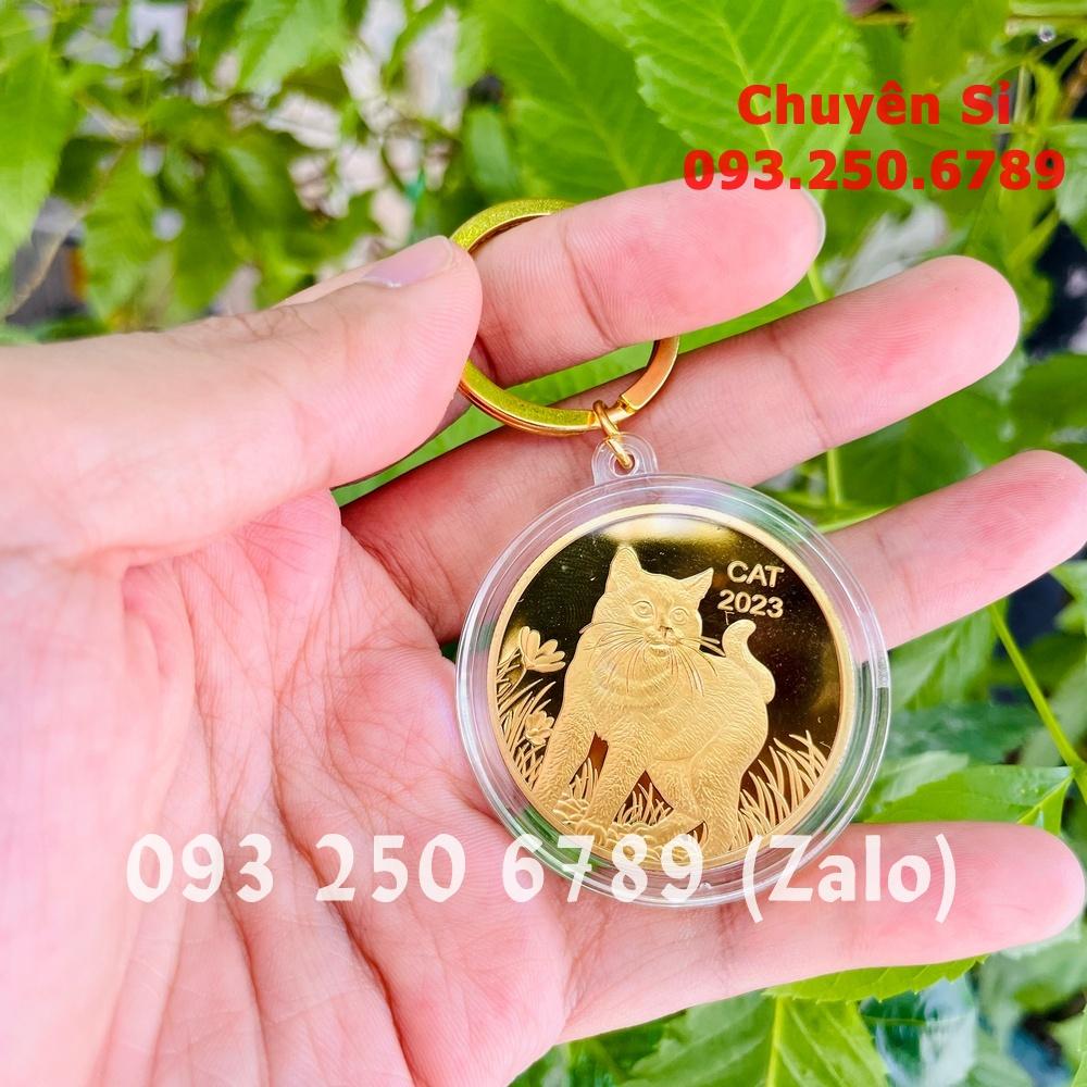 Móc khóa Tiền Xu Con Mèo Úc Vàng Mừng Năm Quý Mão 2023 PASA COLLECTION