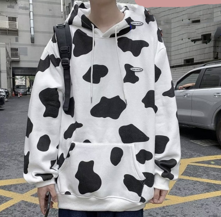 Áo hoodie nam nữ bò sữa hot