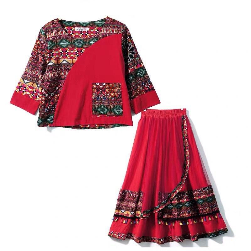 Set Váy Thổ Cẩm Dan Tộc