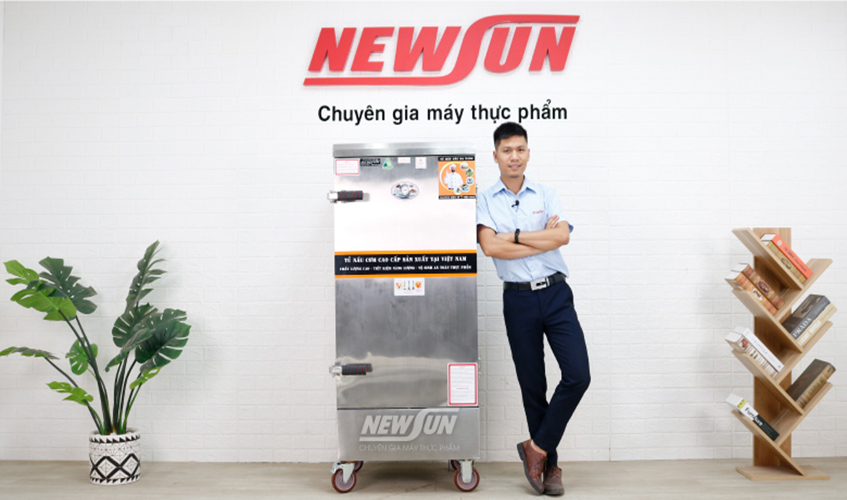 Tủ Nấu Cơm Bằng Điện NEWSUN 12 Khay Việt Nam - Hàng Chính Hãng