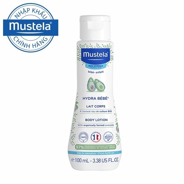 Kem Dưỡng Da Toàn Thân Cho Trẻ Sơ Sinh &amp; Em Bé Da Thường Mustela Hydra Bebe Lotion 100ml/300ml/500ml