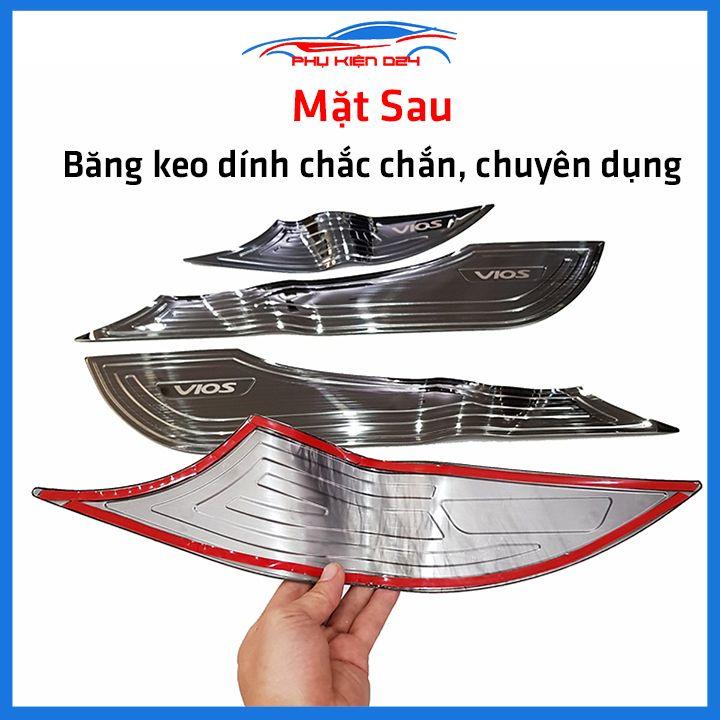Bộ ốp tapli Vios 2019-2020-2021-2022 vân Titan chống xước va đập khi mở cửa và làm đẹp xe