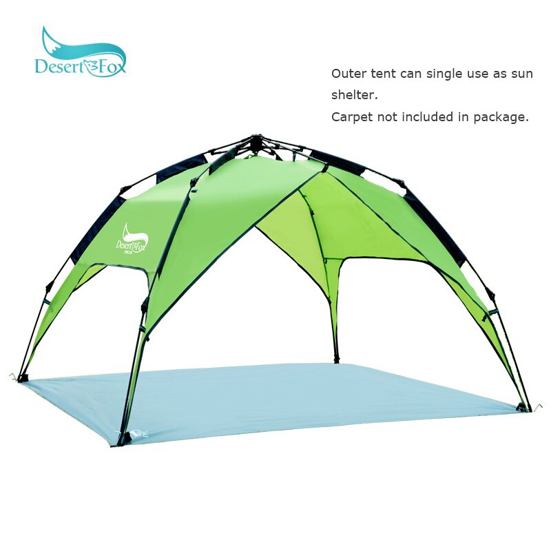 Lều cắm trại tự bung 2 lớp 3-4 người Desert&amp;Fox DF-S022 Automatic Tent