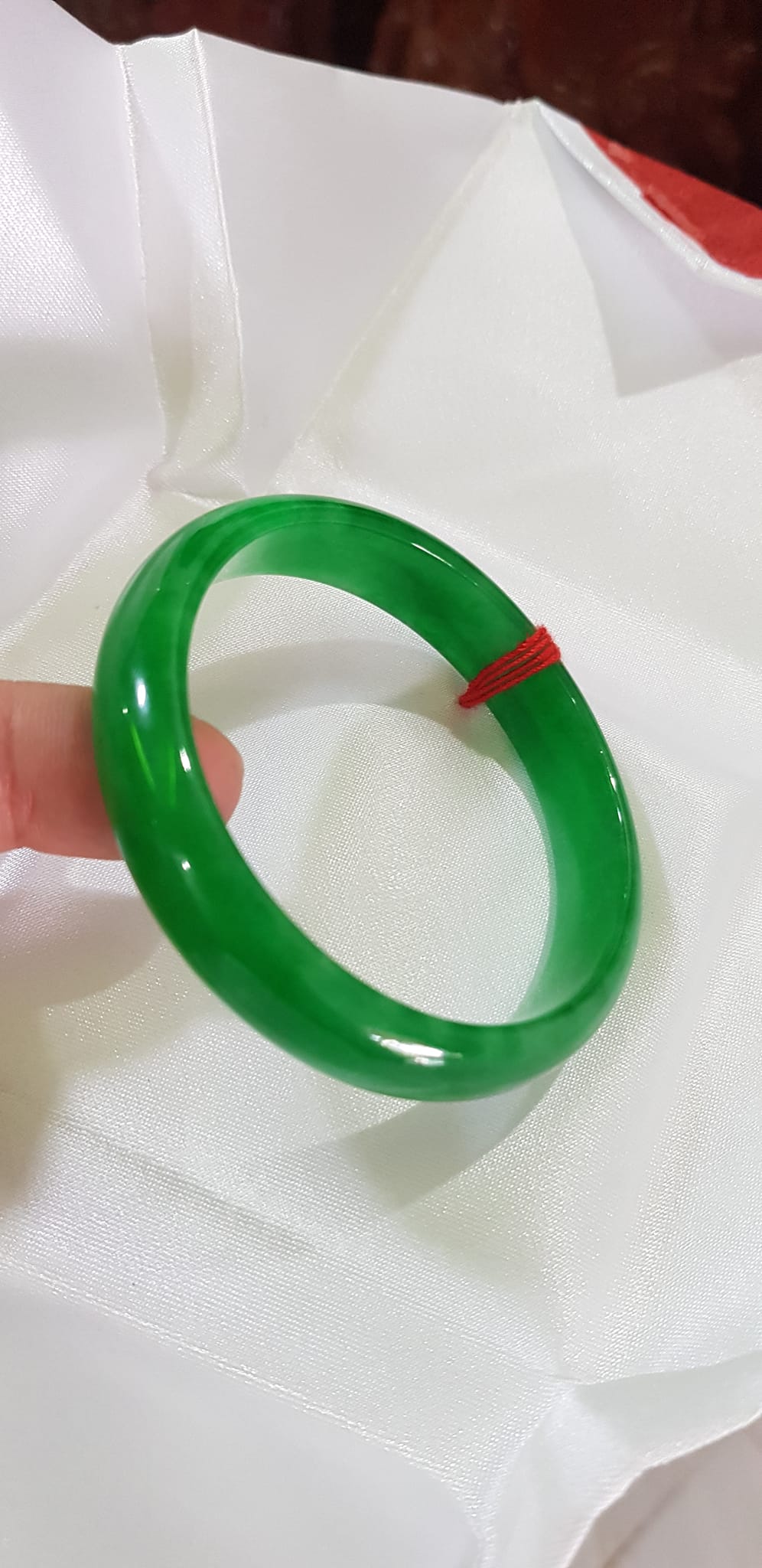 Vòng Đá cẩm thạch Bản HẸ LÝ 53mm Xanh Lý ĐậmTươi bóng đẹp Size 53mm x cao 12mm x dầy 6mmNữ 52kg - 56kg mệnh Mộc Hỏa Thủy Món Quà Ý nghĩa Anh Chị tặng chính bản thân mình, Mẹ, Vợ, người thân yêu ạ