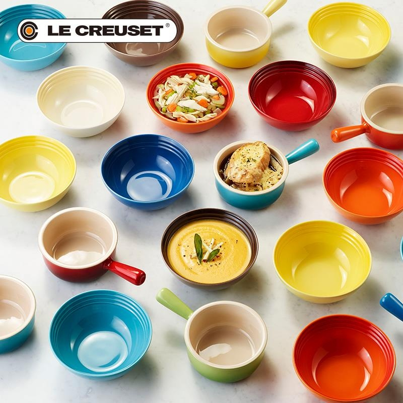 Bộ bát 4 chiếc Le Creuset, decor trang trí bàn ăn size 16cm, cao 6cm